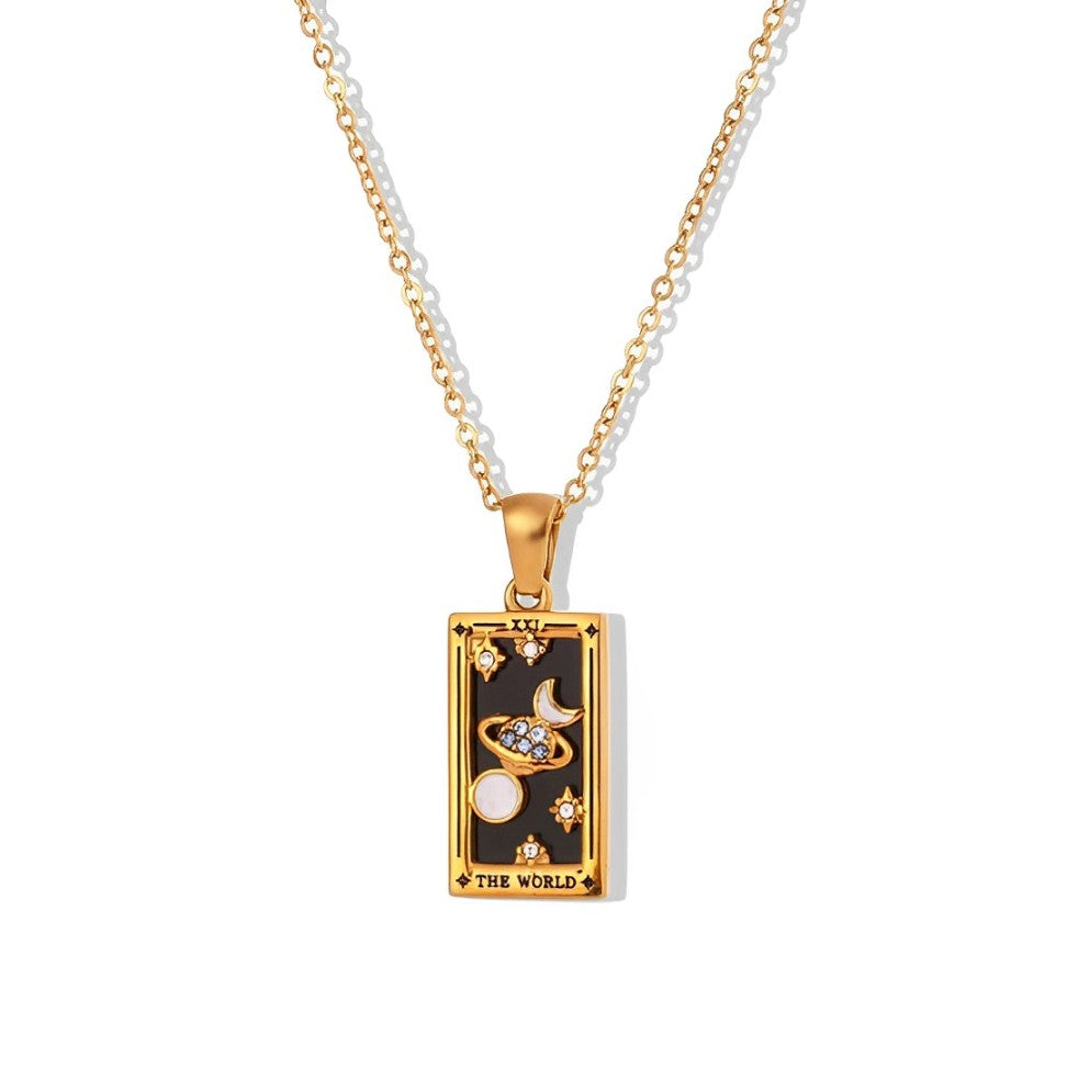 Collection Tarot - Necklaces with Pendants of the Cartas (18K Gold Plated) | Luvesina