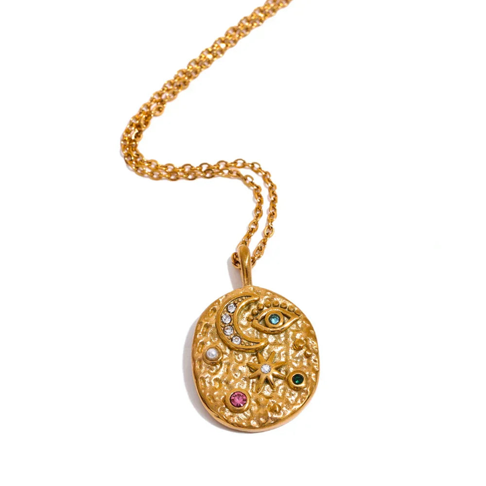 Set Marsella: Necklace + Ring (18K Gold Plated) | Luvesina