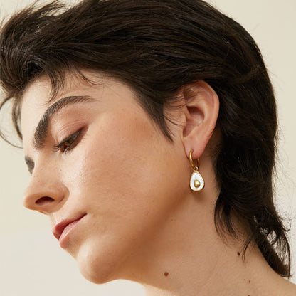 Aro Aguacate Earring (18K Gold Plated) | Luvesina