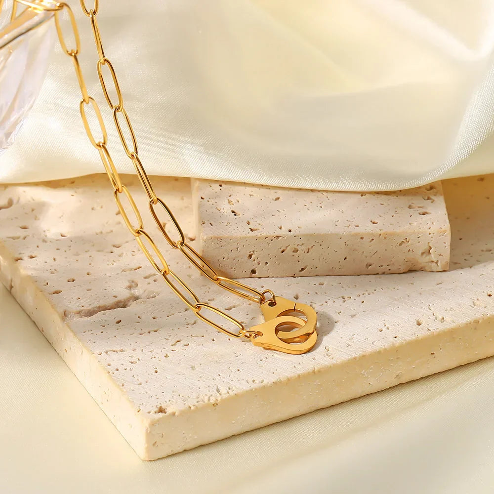 Chain Long with Links Necklace (18K Gold Plated) | Luvesina