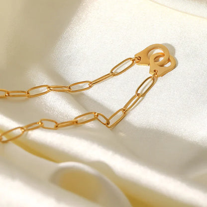 Chain Long with Links Necklace (18K Gold Plated) | Luvesina