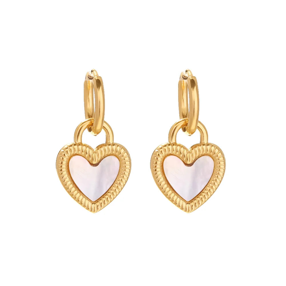 Aro Heart Passione Earring (18K Gold Plated) | Luvesina