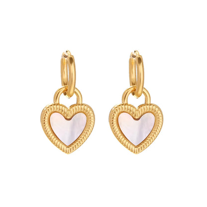 Aro Heart Passione Earring (18K Gold Plated) | Luvesina