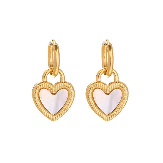 Aro Heart Passione Earring (18K Gold Plated) | Luvesina