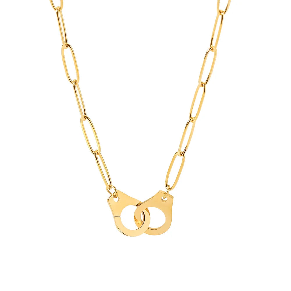 Chain Long with Links Necklace (18K Gold Plated) | Luvesina