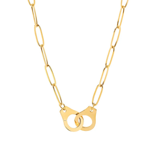 Chain Long with Links Necklace (18K Gold Plated) | Luvesina