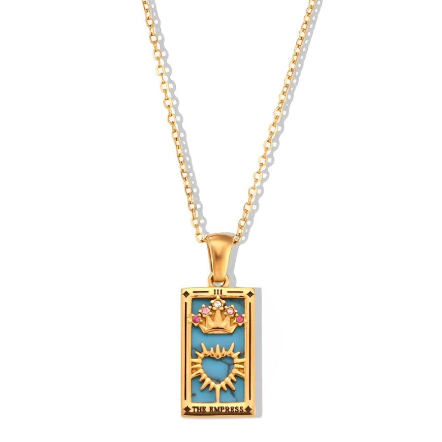 Collection Tarot - Necklaces with Pendants of the Cartas (18K Gold Plated) | Luvesina