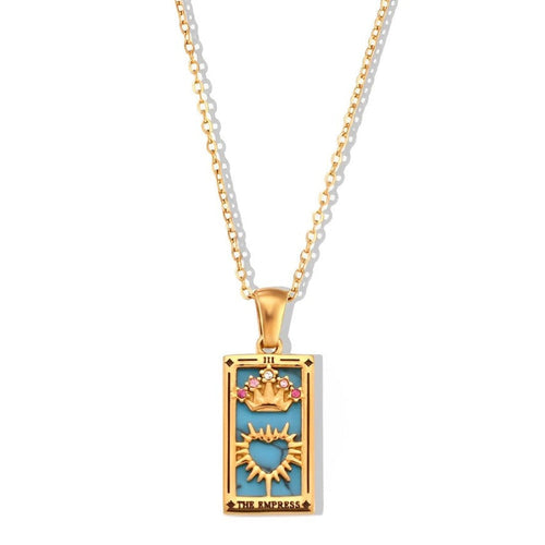 Collection Tarot - Necklaces with Pendants of the Cartas (18K Gold Plated) | Luvesina