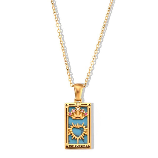 Collection Tarot - Necklaces with Pendants of the Cartas (18K Gold Plated) | Luvesina