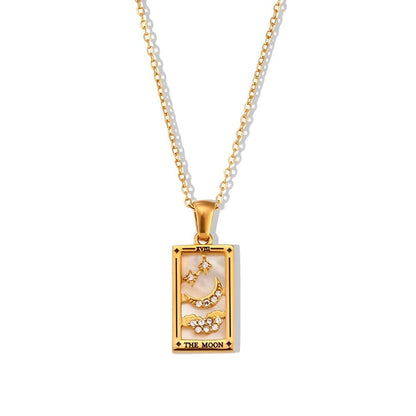 Collection Tarot - Necklaces with Pendants of the Cartas (18K Gold Plated) | Luvesina