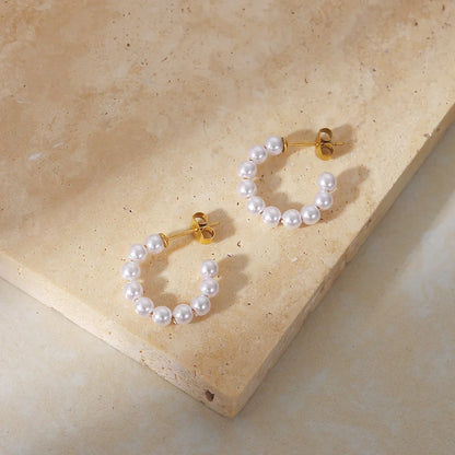 Aro of Pearl Earring (Gold Plated) | Luvesina