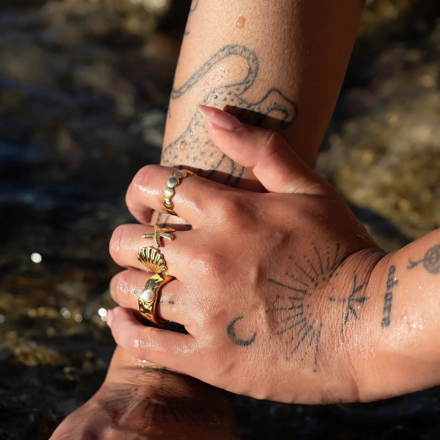 Océano Ring (Gold Plated) | Luvesina