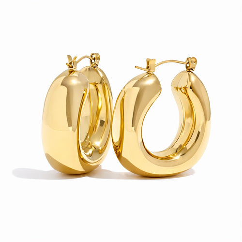 Aro Bold Earring (18K Gold Plated) | Luvesina