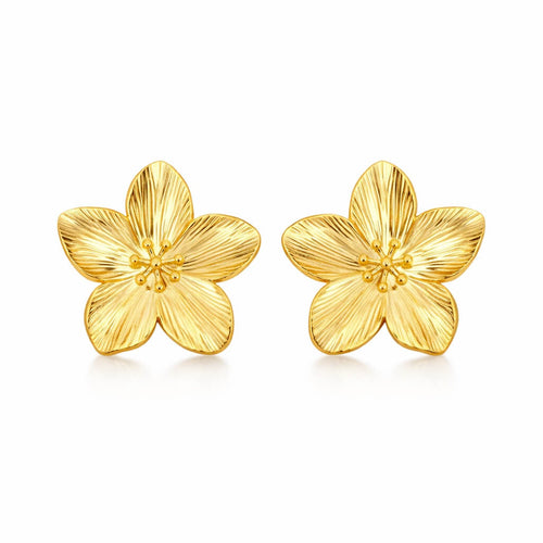 Cherry Blossom Earring (18K Gold Plated) | Luvesina