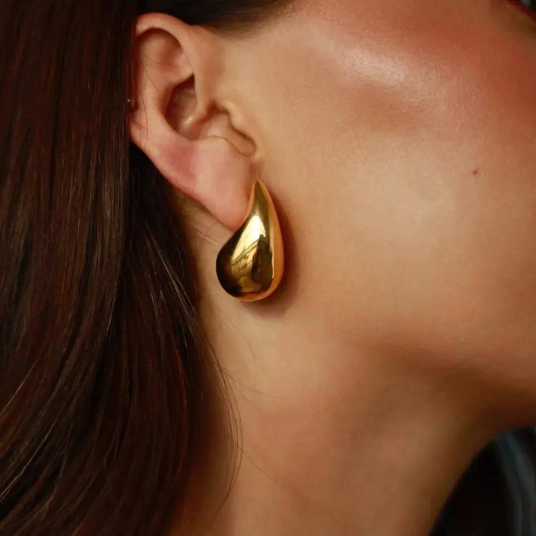 Drop Hailey Earring (18K Gold Plated) | Luvesina