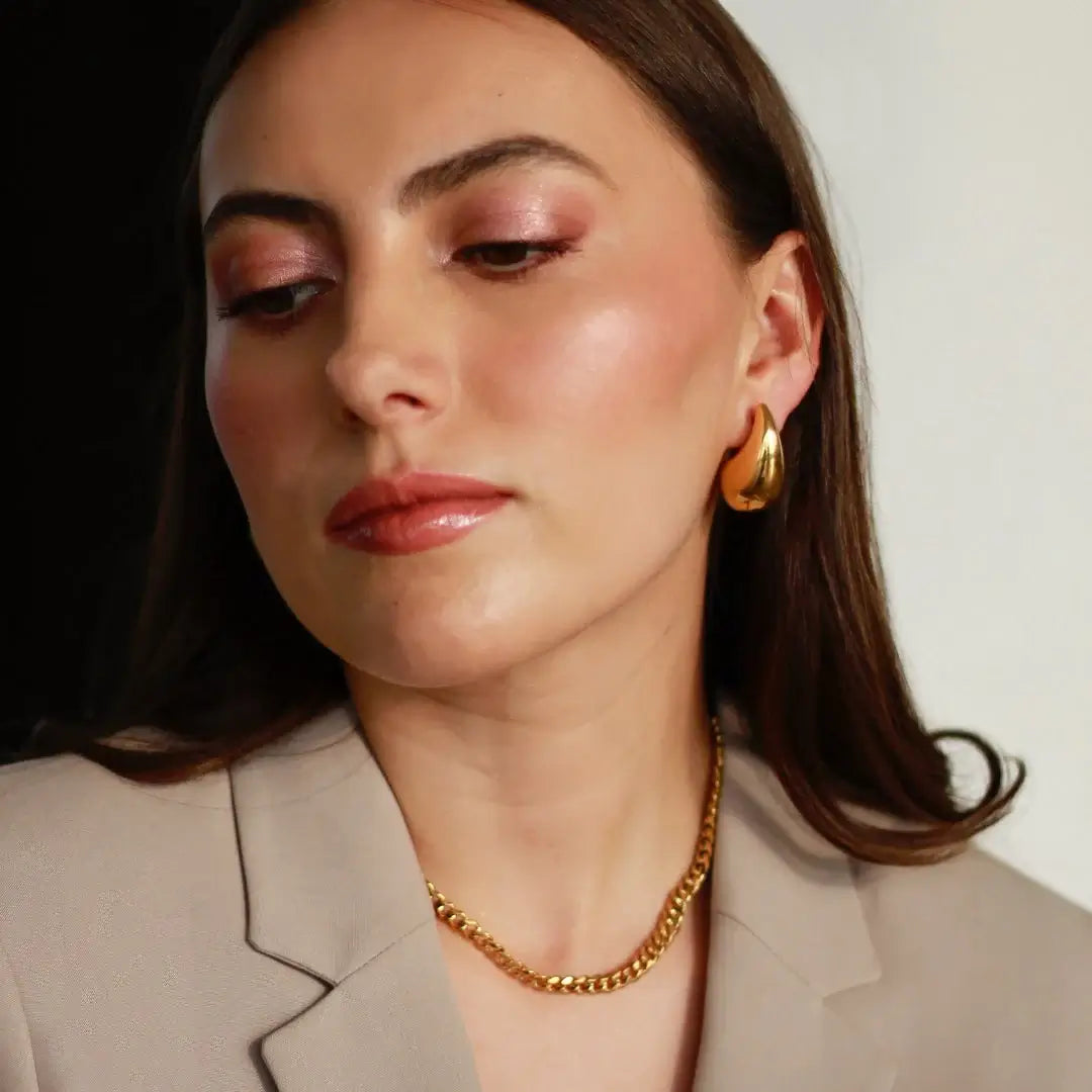 Drop Hailey Earring (18K Gold Plated) | Luvesina