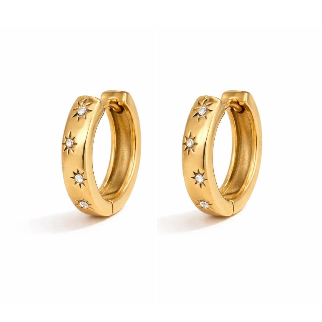 Stella Zirconia Earring (18K Gold Plated) | Luvesina