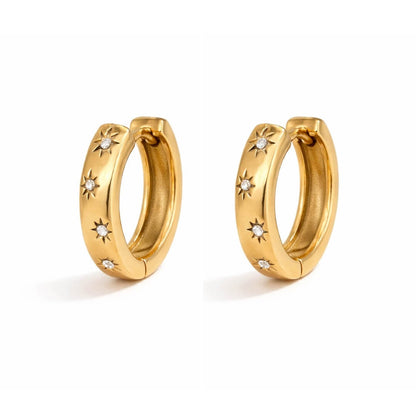 Stella Zirconia Earring (18K Gold Plated) | Luvesina