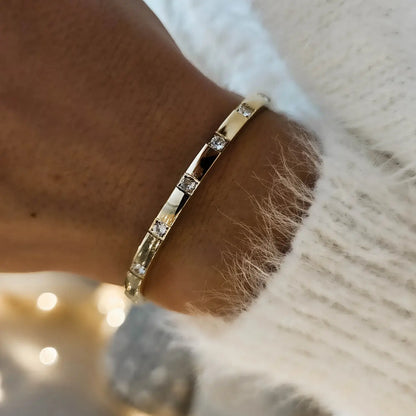 Brazalete Modena Minimalist (18K Gold Plated) | Luvesina