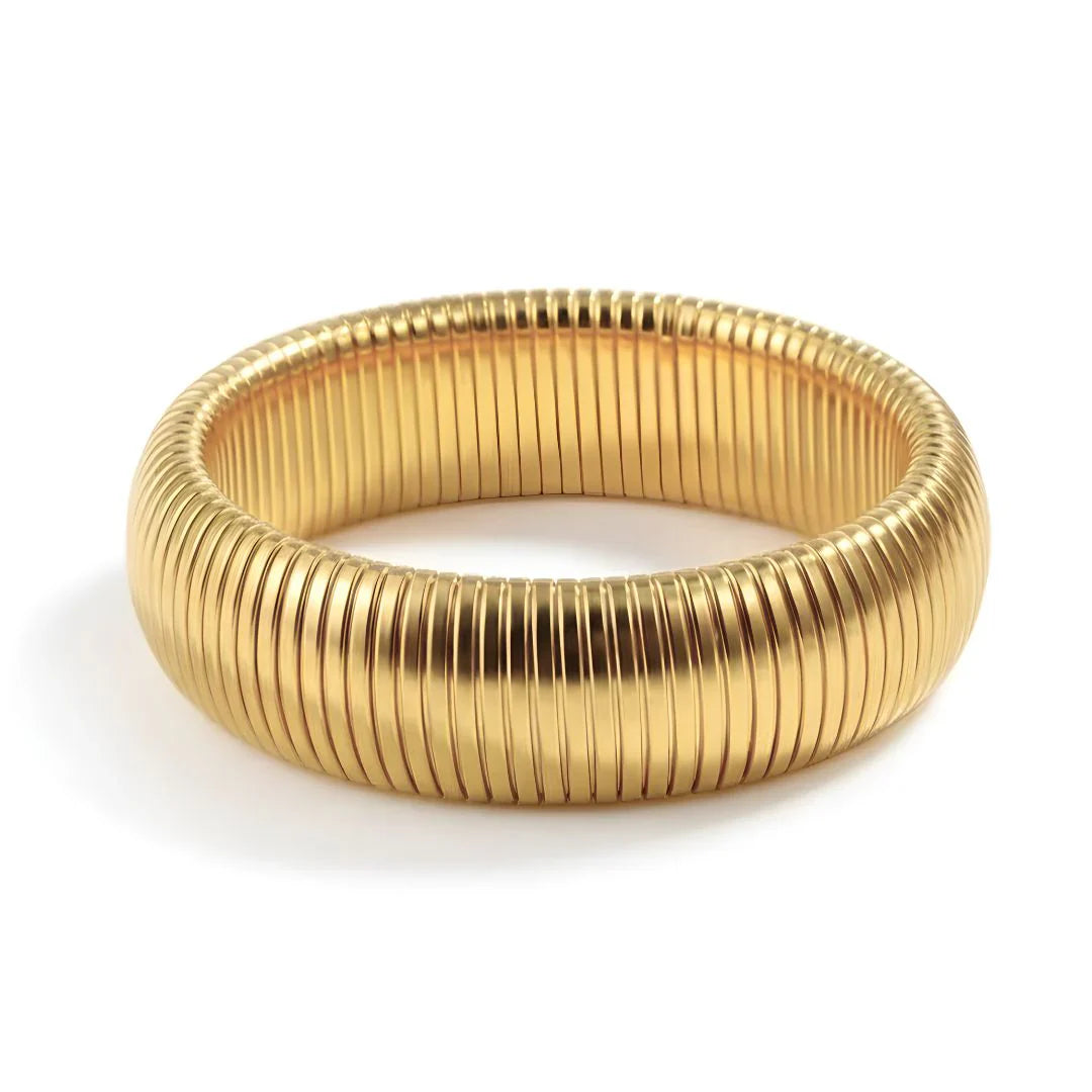 Brazalete Mola Allegra (18K Gold Plated) | Luvesina