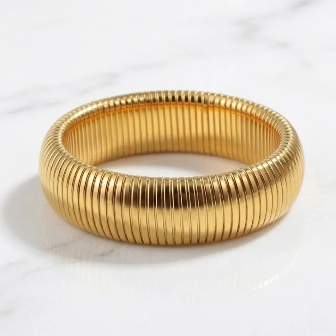 Brazalete Mola Allegra (18K Gold Plated) | Luvesina