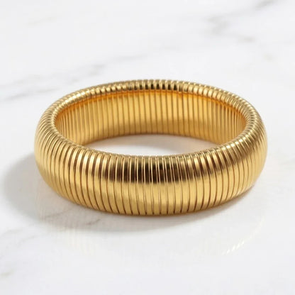 Brazalete Mola Allegra (18K Gold Plated) | Luvesina