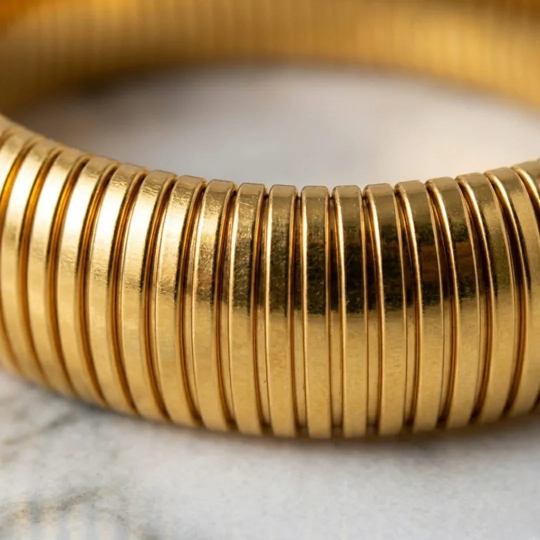 Brazalete Mola Allegra (18K Gold Plated) | Luvesina