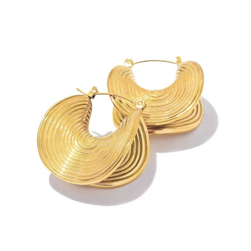 Aro Cóncavo Earrings (Gold Plated) | Luvesina