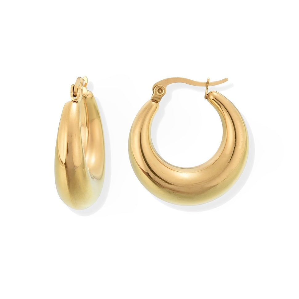 Moon Earring (Gold Plated) | Luvesina