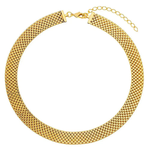 Choker of Malla Elegant Necklace (Gold Plated) | Luvesina