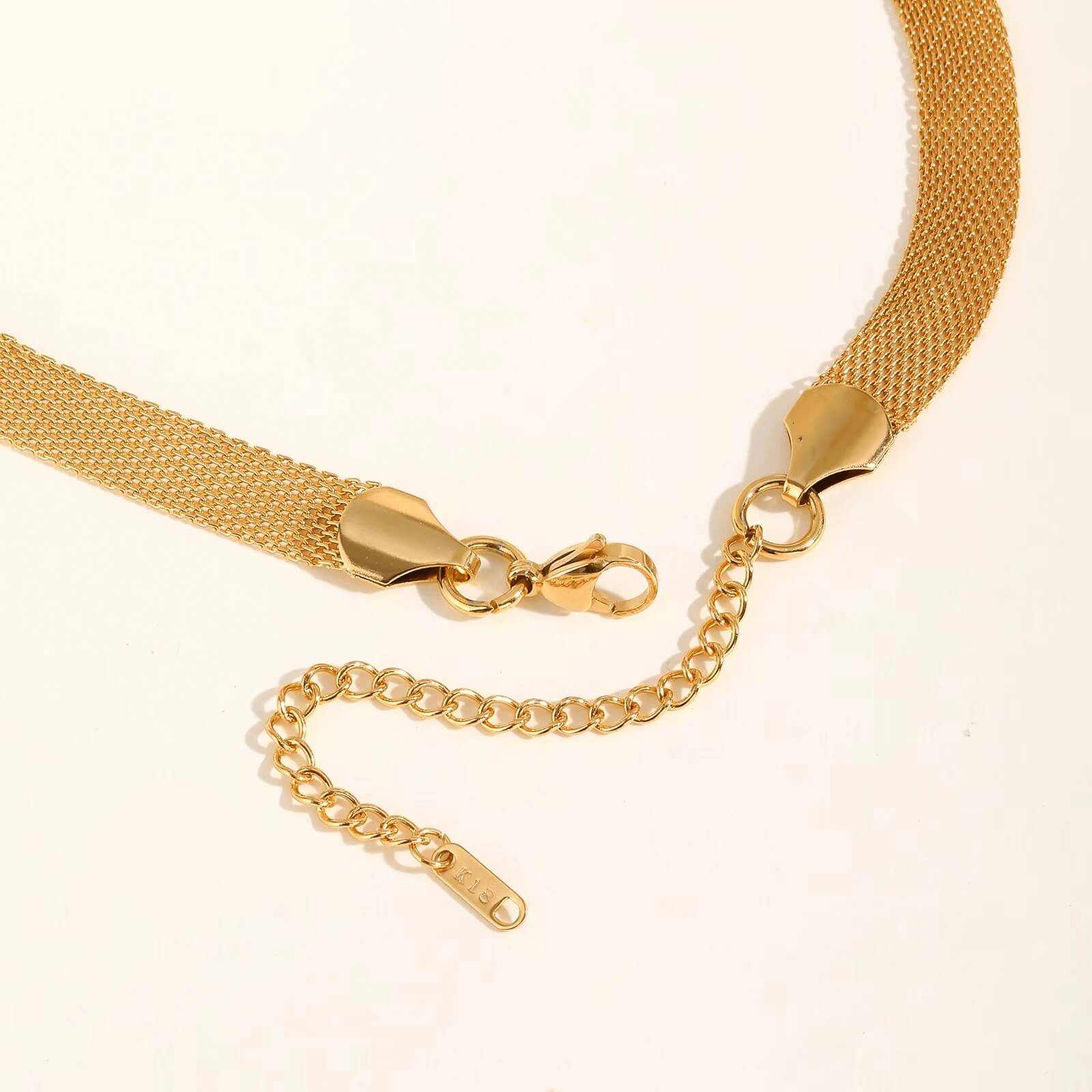 Choker of Malla Elegant Necklace (Gold Plated) | Luvesina