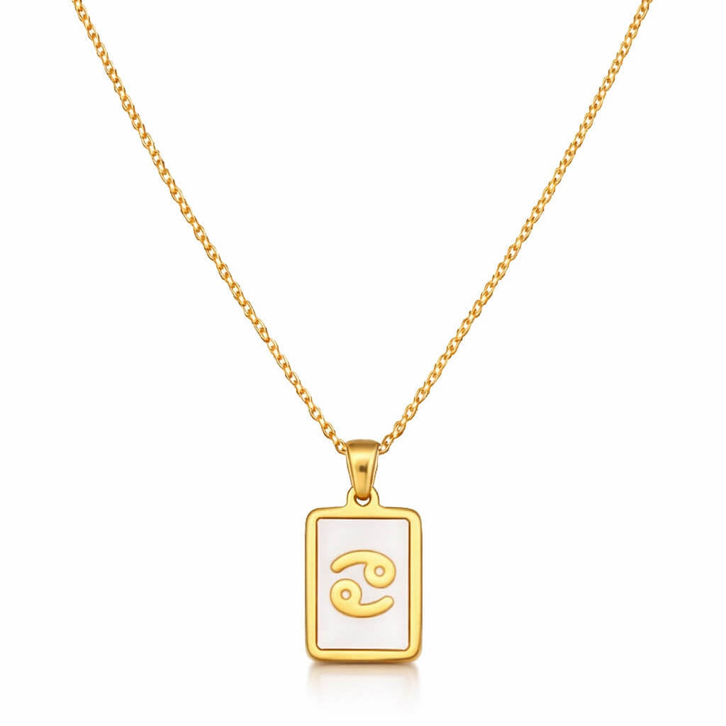 Collection of Necklaces Signos del Zodiac Perlado (18K Gold Plated) | Luvesina
