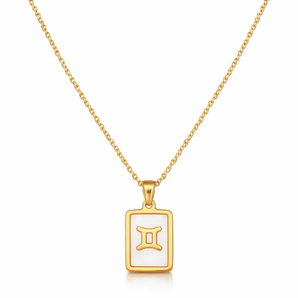 Collection of Necklaces Signos del Zodiac Perlado (18K Gold Plated) | Luvesina