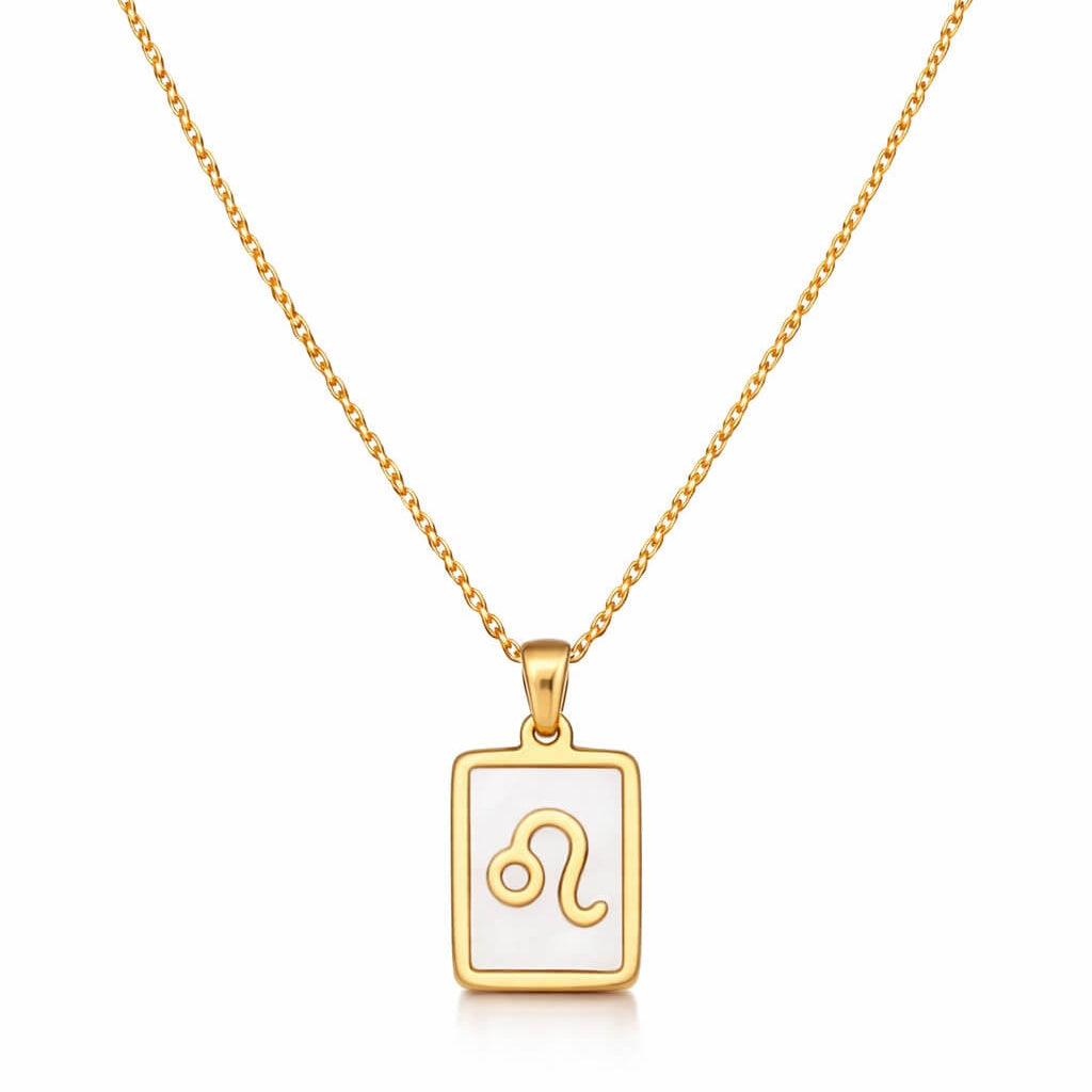Collection of Necklaces Signos del Zodiac Perlado (18K Gold Plated) | Luvesina