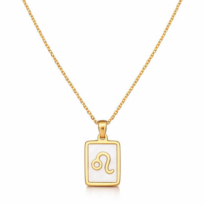 Collection of Necklaces Signos del Zodiac Perlado (18K Gold Plated) | Luvesina