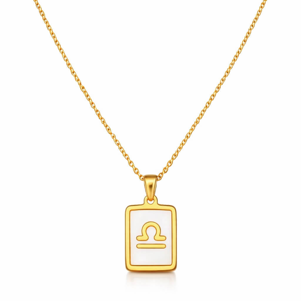 Collection of Necklaces Signos del Zodiac Perlado (18K Gold Plated) | Luvesina