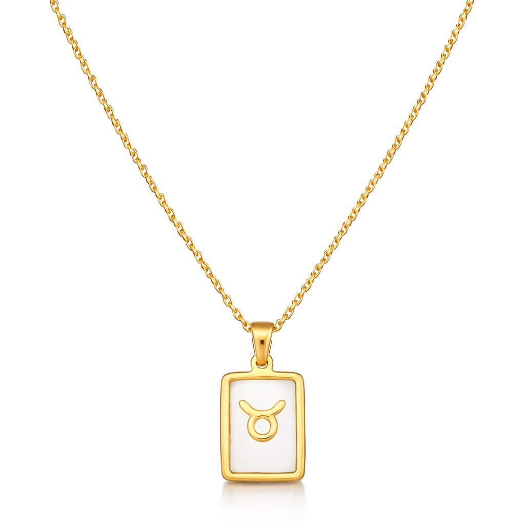Collection of Necklaces Signos del Zodiac Perlado (18K Gold Plated) | Luvesina