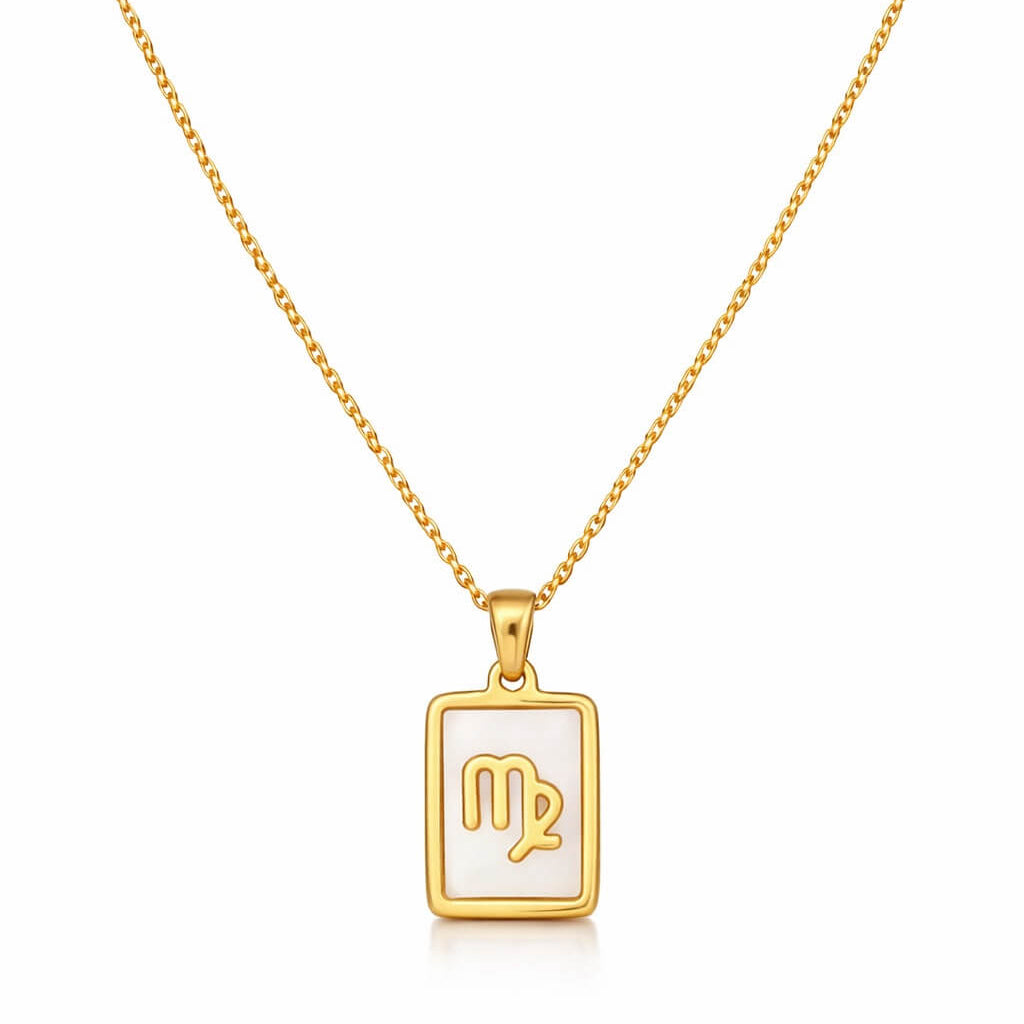 Collection of Necklaces Signos del Zodiac Perlado (18K Gold Plated) | Luvesina