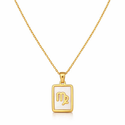 Collection of Necklaces Signos del Zodiac Perlado (18K Gold Plated) | Luvesina
