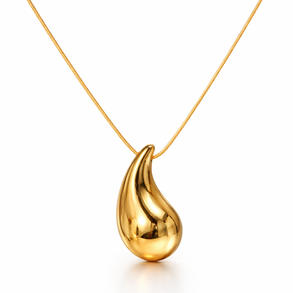 Drop Hailey Necklace (18K Gold Plated) | Luvesina