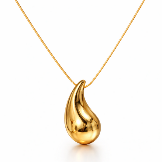 Drop Hailey Necklace (18K Gold Plated) | Luvesina