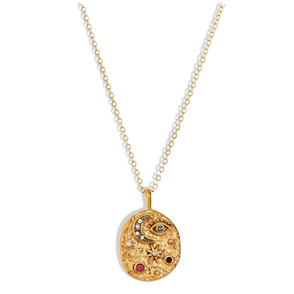 Marsella Zirconia Necklace (18K Gold Plated) | Luvesina