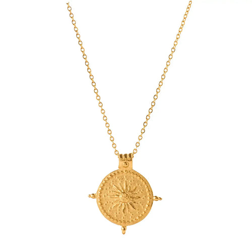 Sun Divino Necklace (18K Gold Plated) | Luvesina