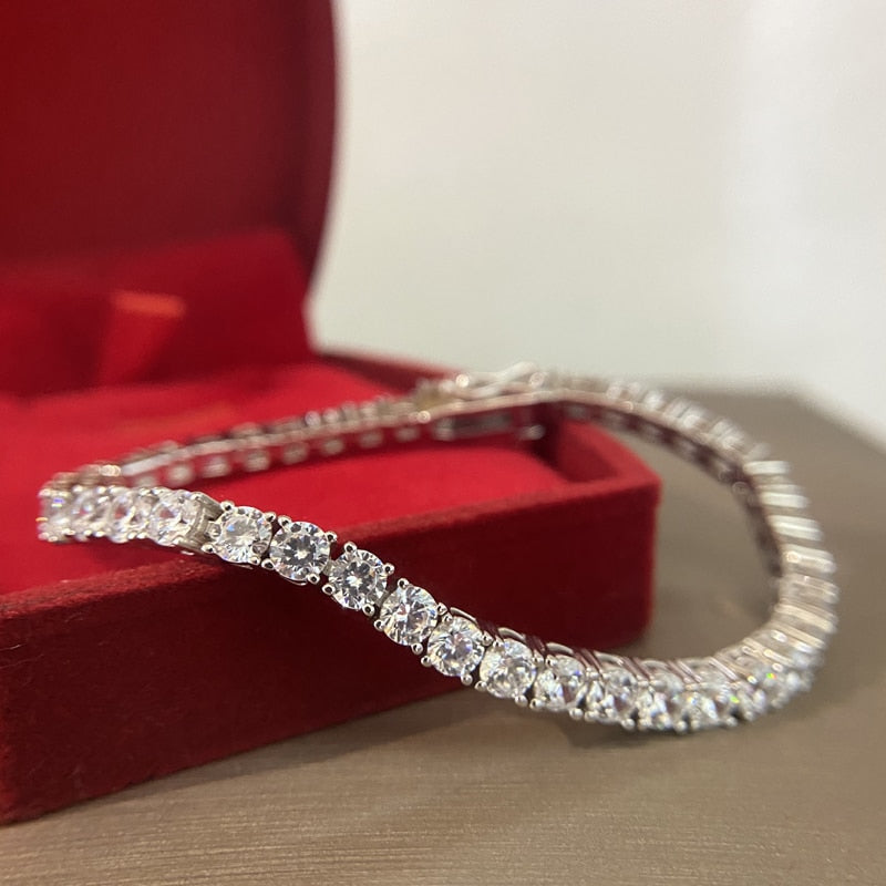 Riviera Luxury Zirconia Bracelet (Sterling Silver 925) | Luvesina