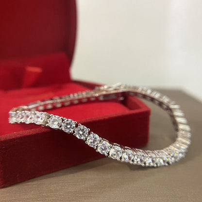 Riviera Luxury Zirconia Bracelet (Sterling Silver 925) | Luvesina