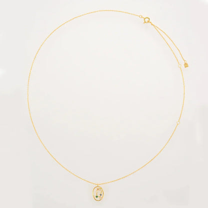 Constelaciones del Zodíaco Circonio Colorido Necklace (18K Gold Plated) | Luvesina