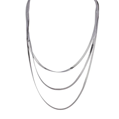 Malla in Triple Capa Necklace (18K Gold Plated) | Luvesina
