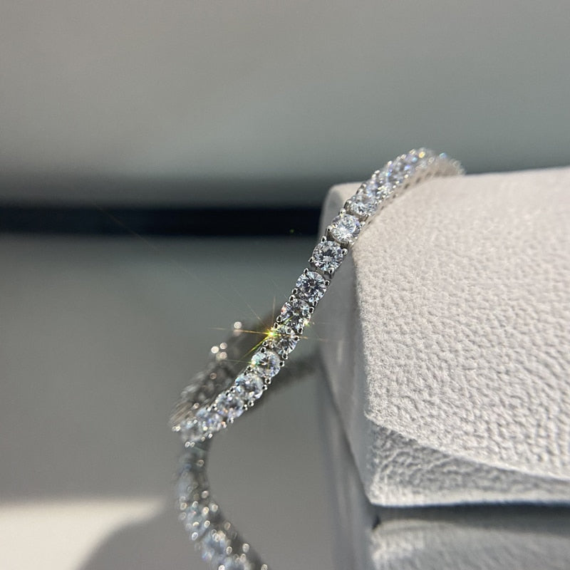 Riviera Luxury Zirconia Bracelet (Sterling Silver 925) | Luvesina
