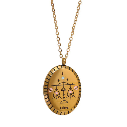 Constelaciones del Zodíaco Medal Necklace (18K Gold Plated) | Luvesina