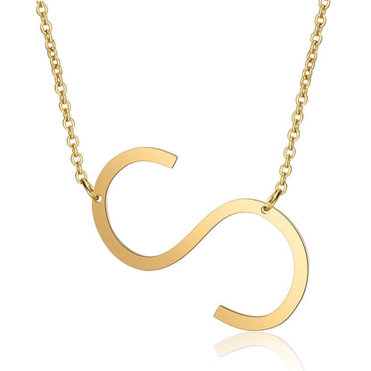 Letra Inicial Large Necklace (18K Gold Plated) | Luvesina